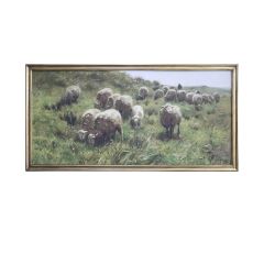 Flock Of Sheep Framed Print