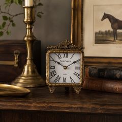 Floral Scroll Vintage Inspired Table Clock