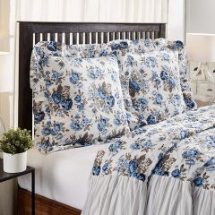 Floral With Ruffle Euro Sham
