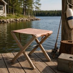 Folding Canvas Backless Camping Chair
