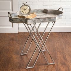 Folding Farmhouse Butler Tray Stand