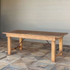 Folding Leg Rustic Farm Table