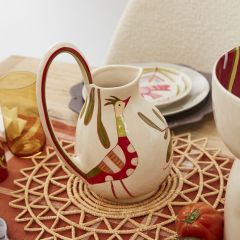 Folk Art Inspired Bird Pitcher