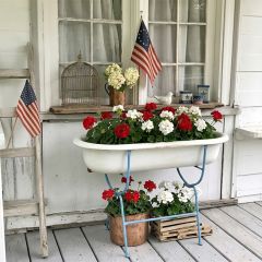 Found Tub With Stand