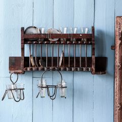 Found Wood Wall Rack Shelf