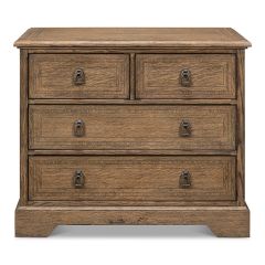 Four Drawer Equestrian Nightstand
