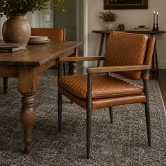Foxbridge Quilted Leather Side Chair