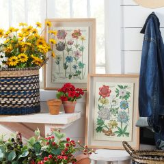 Framed Beautiful Botanical Wall Art Set of 2