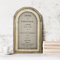 Framed Linen Pride And Prejudice Wall Art