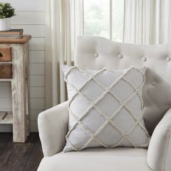 Frayed Diamond Pattern Pillow Cover