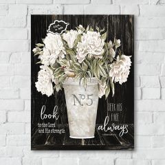 French Country 1 Vase Floral Canvas Art Look Always