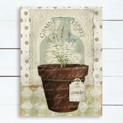 French Country Potted Lavender Wall Art