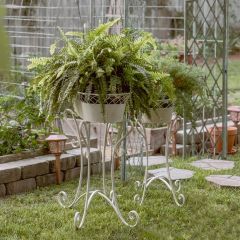 French Provencal Metal Planter Set of 2