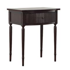 French Provincial Wood End Table Brown