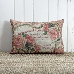 French Rose Accent Pillow