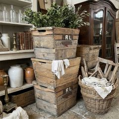 French Vineyard Champagne Crate