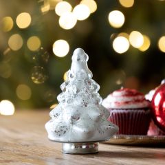 Frosted Glass Tabletop Tree 6 Inch