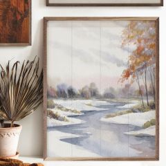Frozen Creek Framed Wall Art