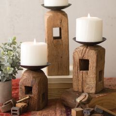 Furniture Leg Candle Holders Set of 3