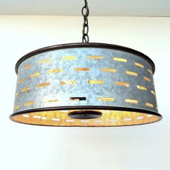 Galvanized Metal Farmhouse Chandelier