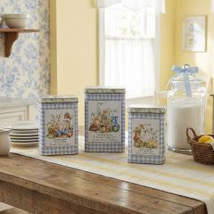 Garden Animal Farmhouse Nesting Tins Set of 3