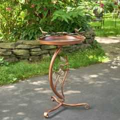 Garden Haven Shallow Iron Birdbath