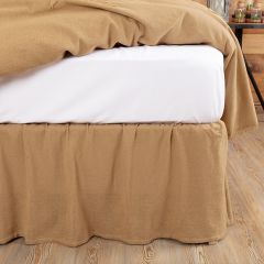 Gathered Ruffle Burlap Bedskirt