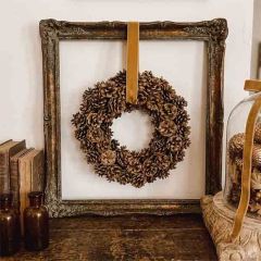 Gathered Woodland Pinecone Wreath