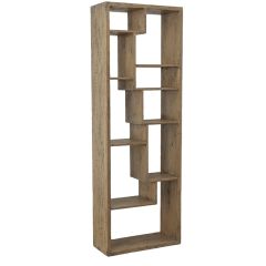 Geometric Wooden Book Shelf