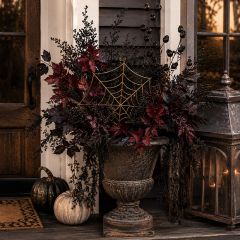 Gilded Cobweb Wreath