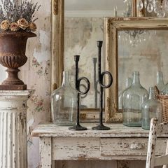 Gilded Loop Candlestick Set of 2