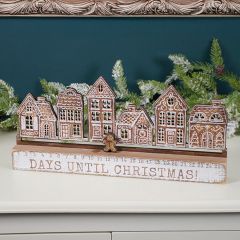 Gingerbread Village Countdown Shelf Sitter