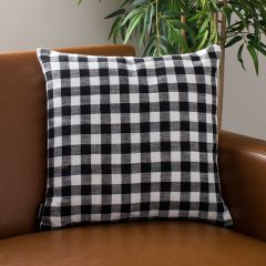 Gingham Check Farmhouse Throw Pillow