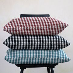 Gingham Check Lumbar Pillow