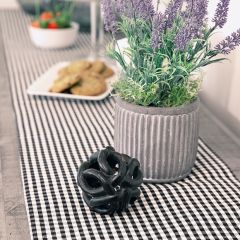 Gingham Check Table Runner