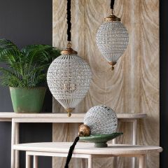 Glass Beaded Teardrop Chandelier