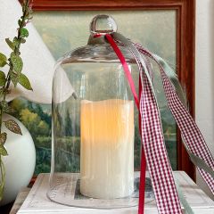 Glass Candle Cloche 6 inch