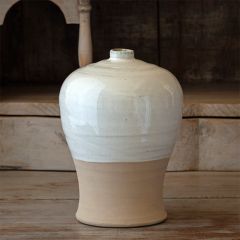 Glazed Courbee Vase 9.5 Inch