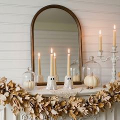 Glimmering Ghost Glass Votive Holder