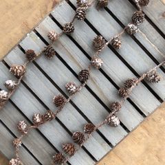 Glitter Pine Cone Garland