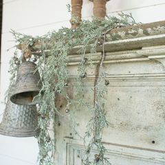 Glittered Bell and Greenery Swag