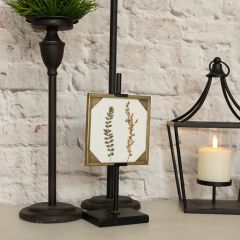 Gold Framed Flower Print On Stand