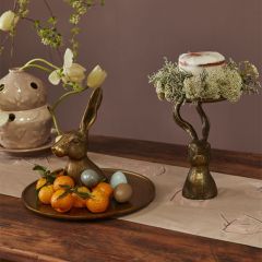 Gold Metal Hare Display Tray Collection