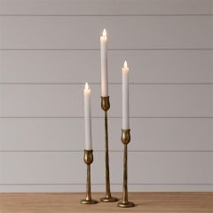 Gold Taper Candlestick Set of 3
