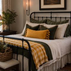 Golden Manor Tasseled Lumbar Pillow