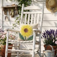 Golden Sunflower Hook Pillow