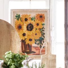 Golden Sunflowers Framed Wall Art