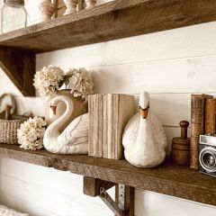 Graceful Swan Bookend Set of 2