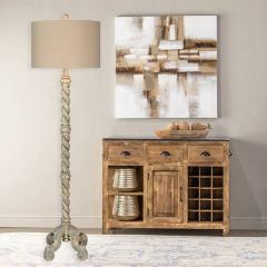 Gracefully Weathered Floor Lamp