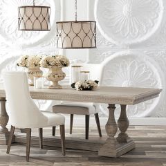Gray Washed Oak Dining Table